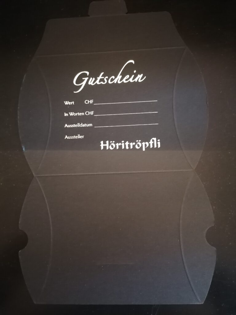 Höritröpfli Gutschein