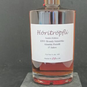Höritröpfli Fassabfüllung rarität Mauritian Rum Penny Blue 15 Years Single Barrel Cognac 66 Vol% 0.5l