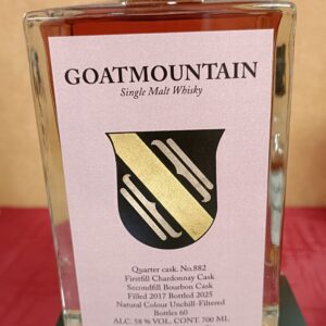 Goatmountain Whisky 8J. Chardonnay & Bourboncask Rarität nur 60 Fl.